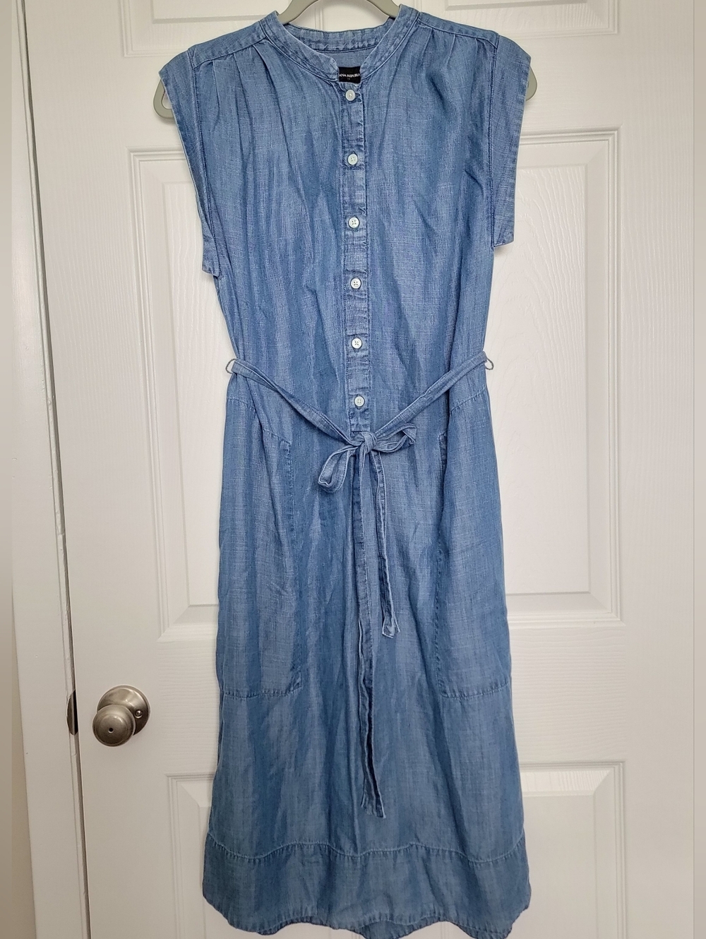 Banana Republic Chambray Midi Shify Shirt Dress Size XS